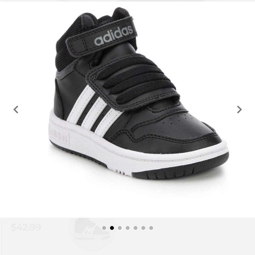 NEW WITHOUT BOX BOYS' ADIDAS TODDLER HOOPS MID 3.0 SNEAKERS SZ US 6K